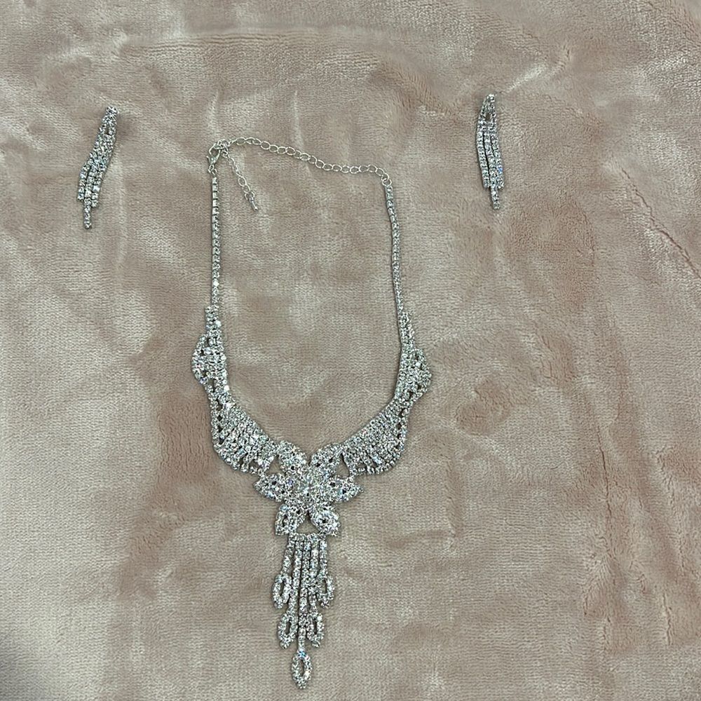 Necklace with matching earrings  